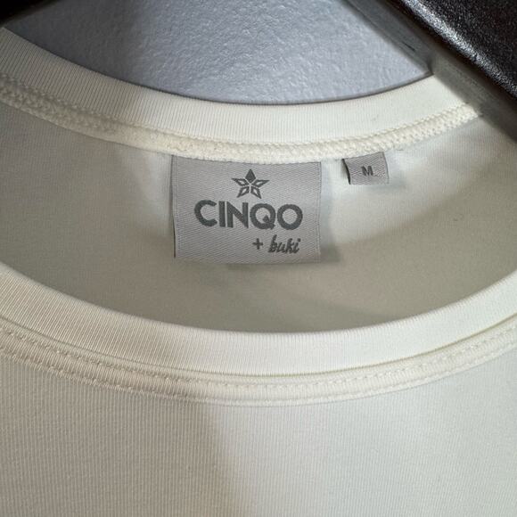 Buki + CINQO Crew Neck T-Shirt Bundle x2 Cotton White Blue Men's M Essential - Picture 3 of 14